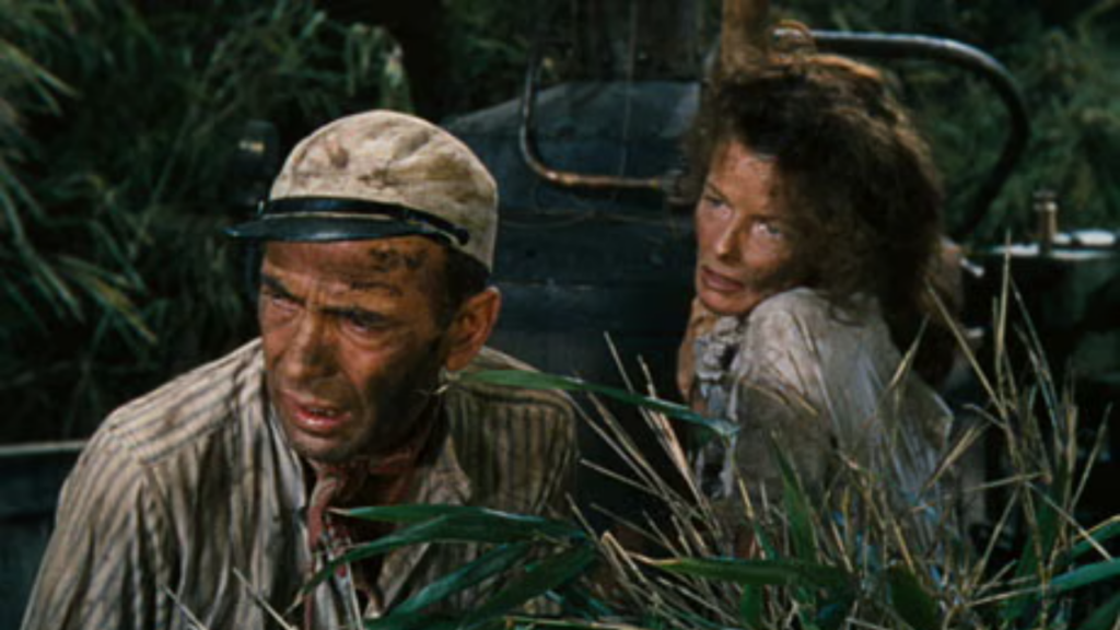 Katharine Hepburn and Humphrey Bogart in 'The African Queen' (Image: United Artists)