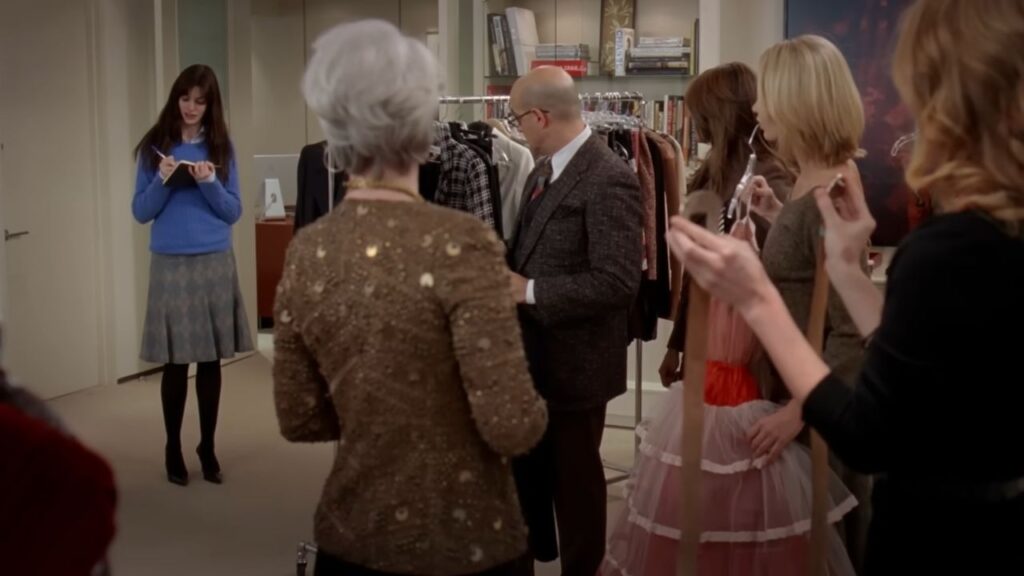 Cerulean blue sweater scene in 'The Devil Wears Prada'