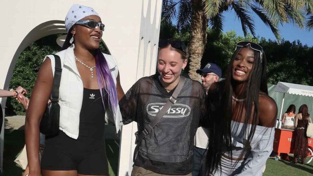 Paige Bueckers, Aaliyah Edwards and Rickea Jackson