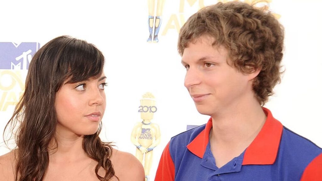 Aubrey Plaza and Michael Cera during their dating days