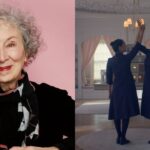 Margaret Atwood and a still from 'The Testaments'