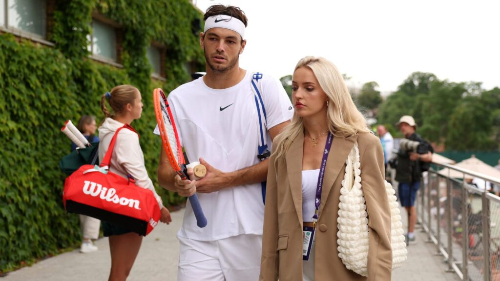 Taylor Fritz and Morgan Riddle