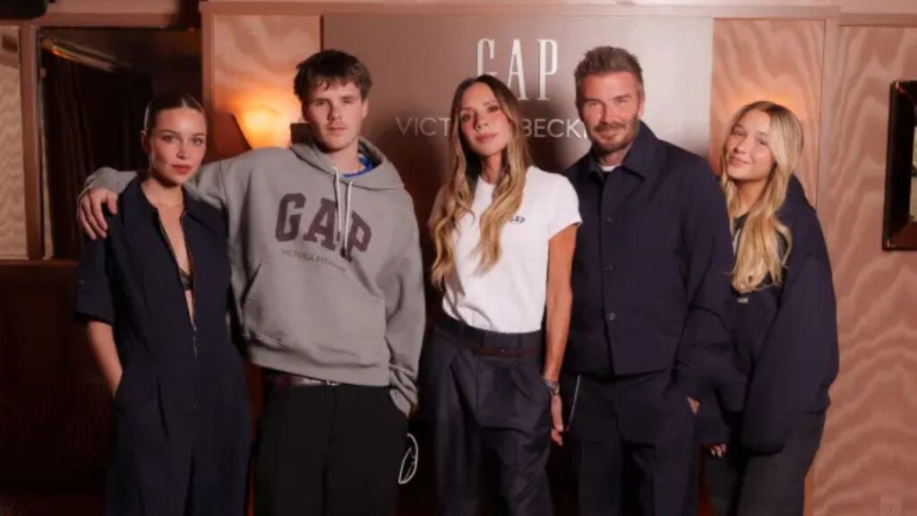 Victoria Beckham launched her newest Gap Collection with her family, excluding Brooklyn Beckham