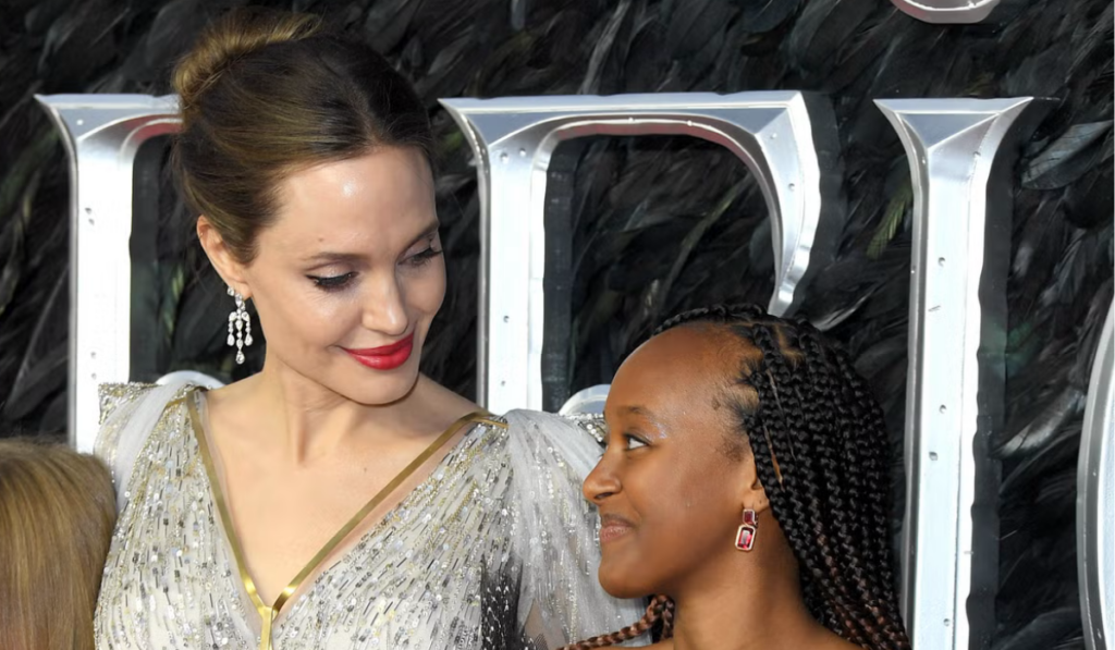 Angelina Jolie and her daughter Zahara Jolie