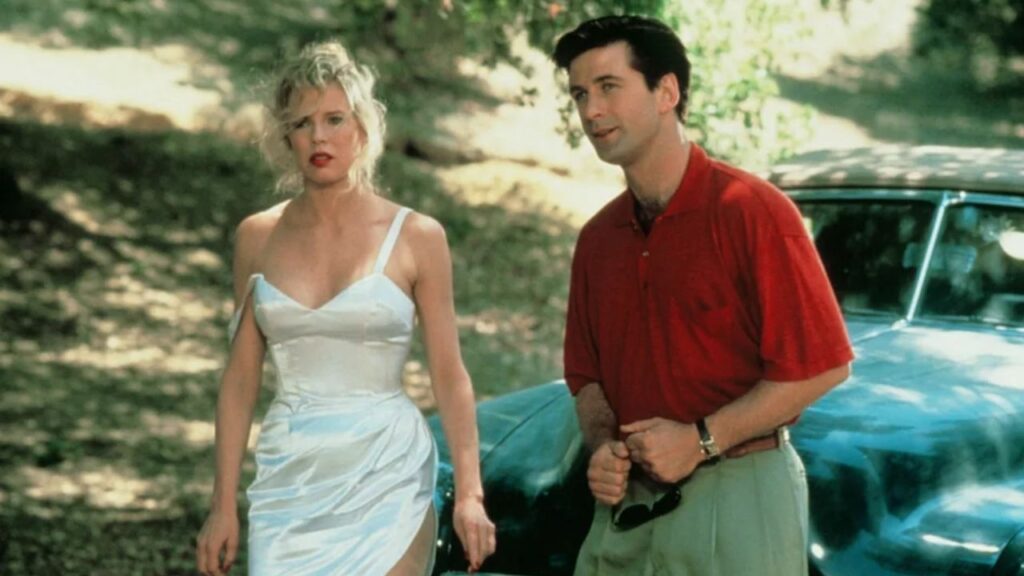 Alec Baldwin and Kim Basinger in 'The Marrying Man'