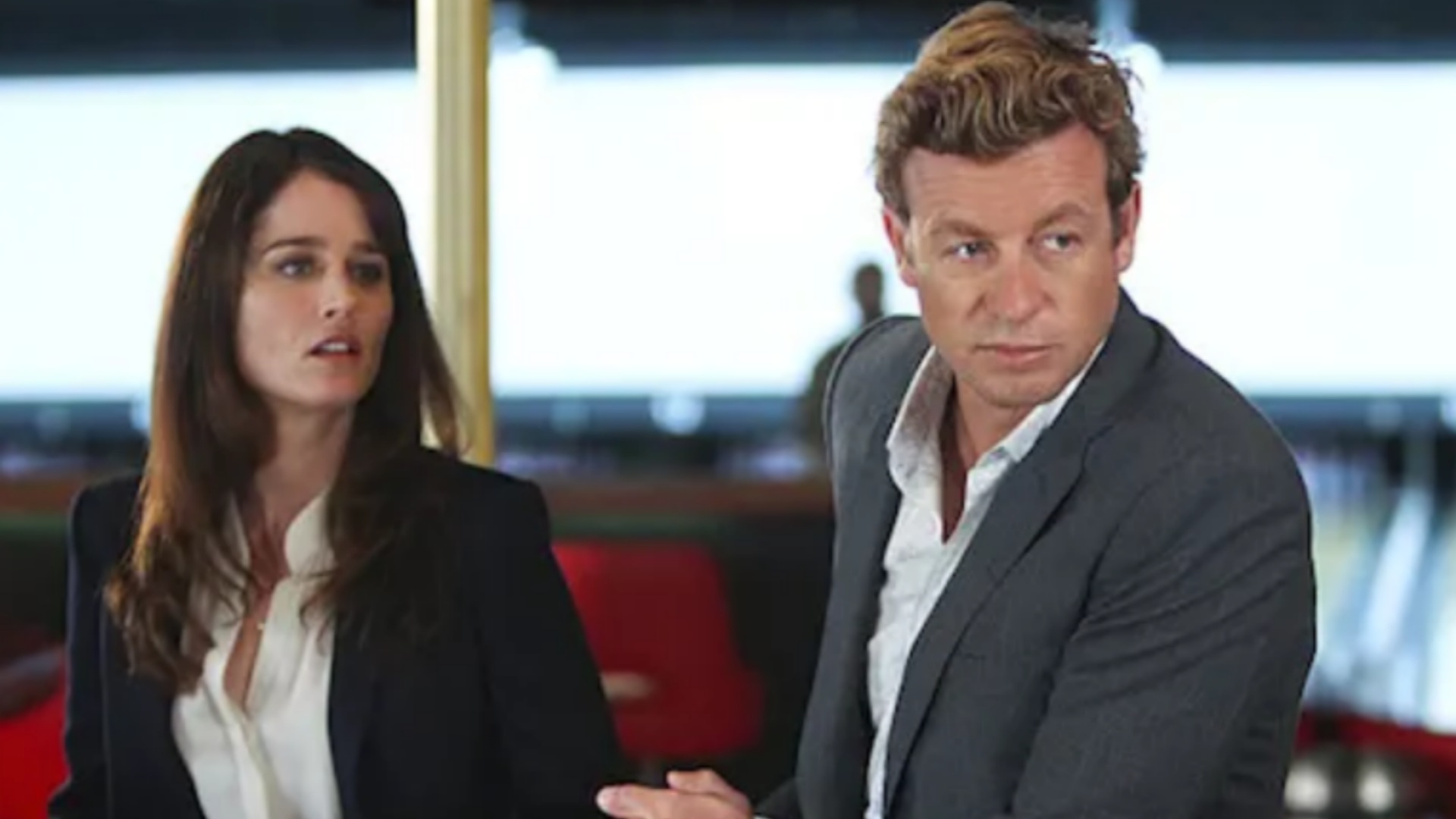 Patrick Jane and Teresa Lisbon in ‘The Mentalist’