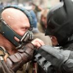 Christian Bale as Batman and Tom Hardy as Bane in 'The Dark Knight Rises' (Image: Warner Bros.)