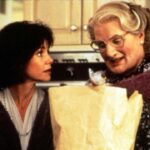 Sally Field and Robin Williams On The Set Of 'Mrs. Doubtfire'