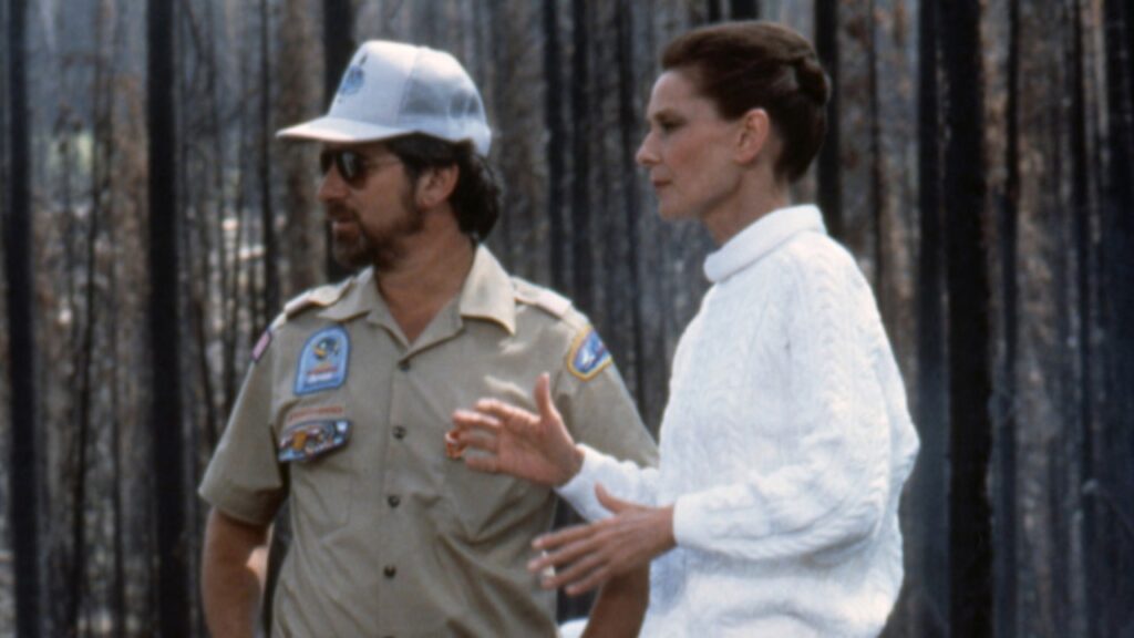 Steven Spielberg and Audrey Hepburn (Image: Looper)