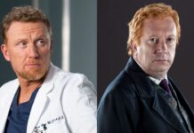 Kevin McKidd and Arthur Weasley in Harry Potter