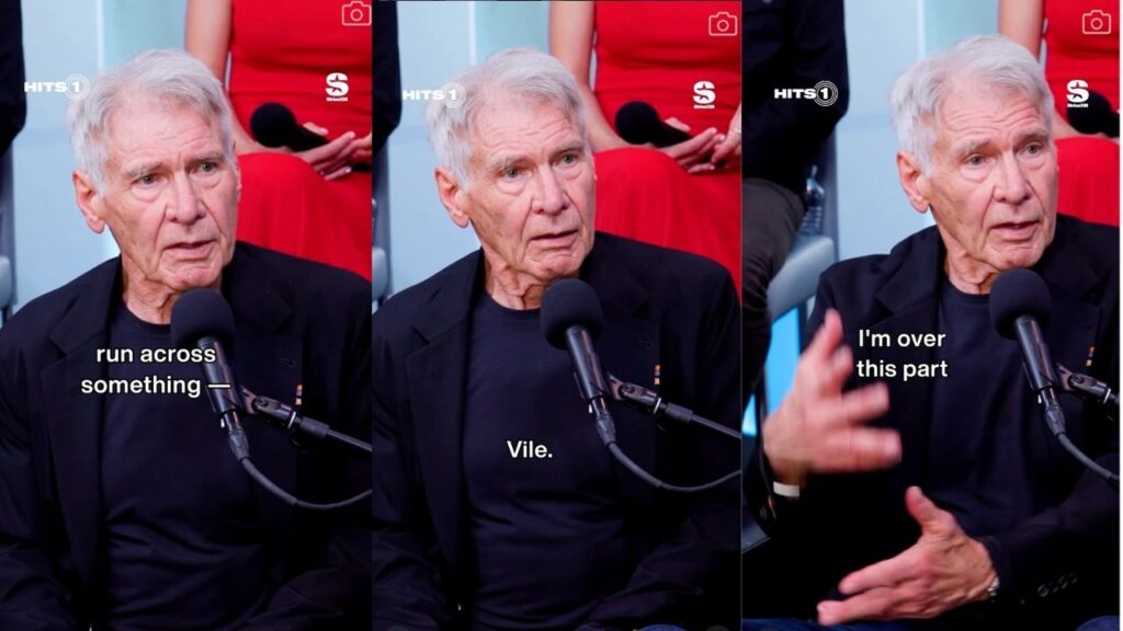 Harrison Ford's reaction during Sirius XM's Interview
