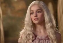Emilia Clarke as Daenerys Targaryen in Game of Thrones