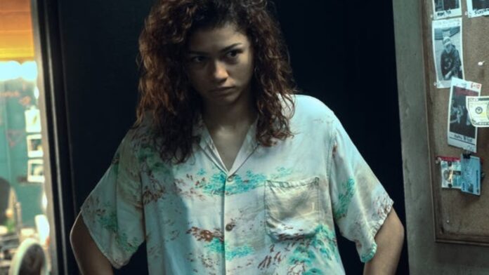Zendaya as Rue in Euphoria