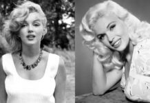 Marilyn Monroe and Jayne Mansfield (Image: The Guardian and Vanity Fair)