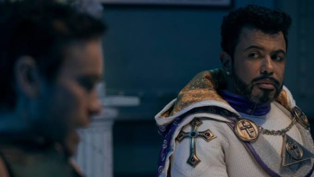 Oh Father in 'The Boys' (Image: Amazon)