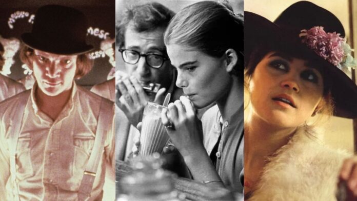 A Clockwork Orange (Image: Warner Bros. Pictures), Manhattan (Image: MGM), Last Tango In Paris (1972)