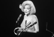 Marilyn Monroe Sings Happy Birthday Mr. President to JFK (Image: Vogue)