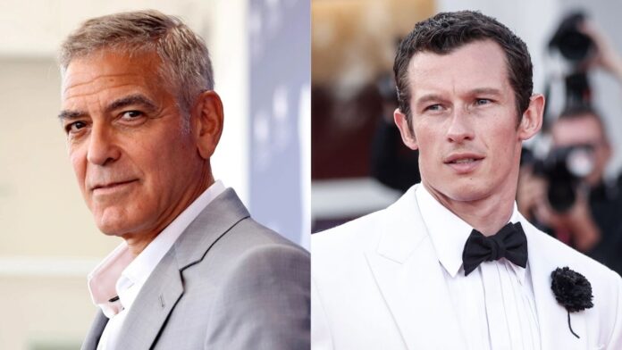 George Clooney and Callum Turner George Clooney and Callum Turner