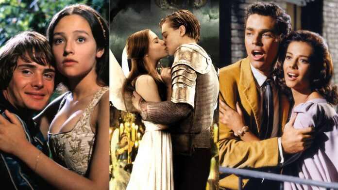 Romeo and Juliet (1968), Romeo + Juliet (1996), West Side Story (1961) (Image: Paramount Pictures, 20th Century Fox, United Artists)