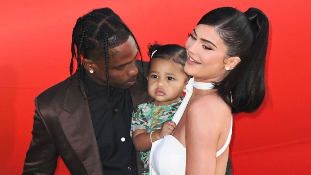 Kylie Jenner with her family