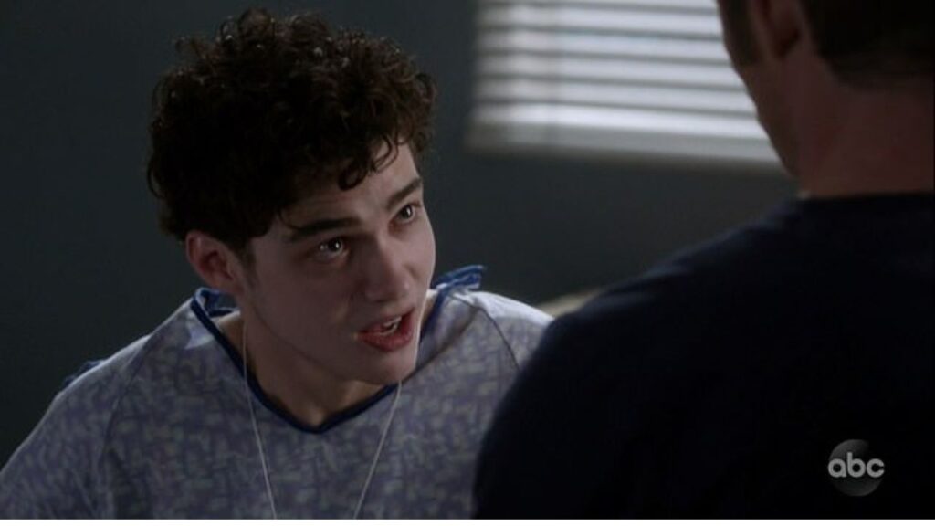 Joshua Bassett in Grey's Anatomy (Image: ABC)