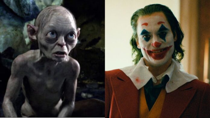 Gollum in 'Lord of the Rings' and Joker (Image: New Line Cinema and Warner Bros.) Gollum in 'Lord of the Rings' and Joker (Image: New Line Cinema and Warner Bros.)