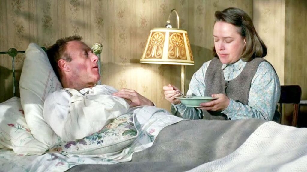 Kathy Bates and James Caan in Misery