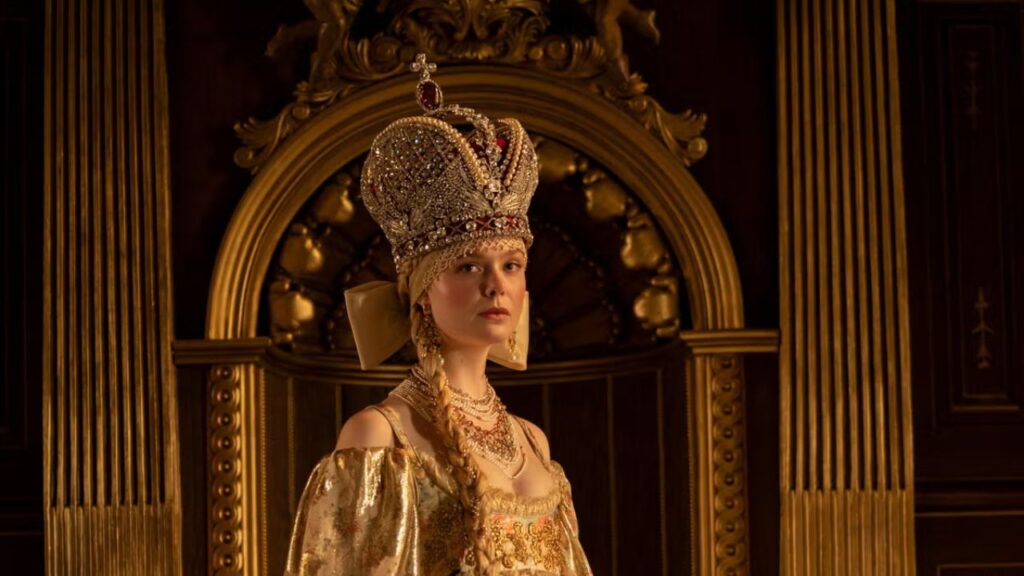 Elle Fanning in The Great (Image: Hulu)
