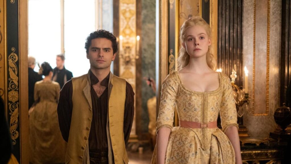Leo and Catherine in The Great (Image: Hulu)