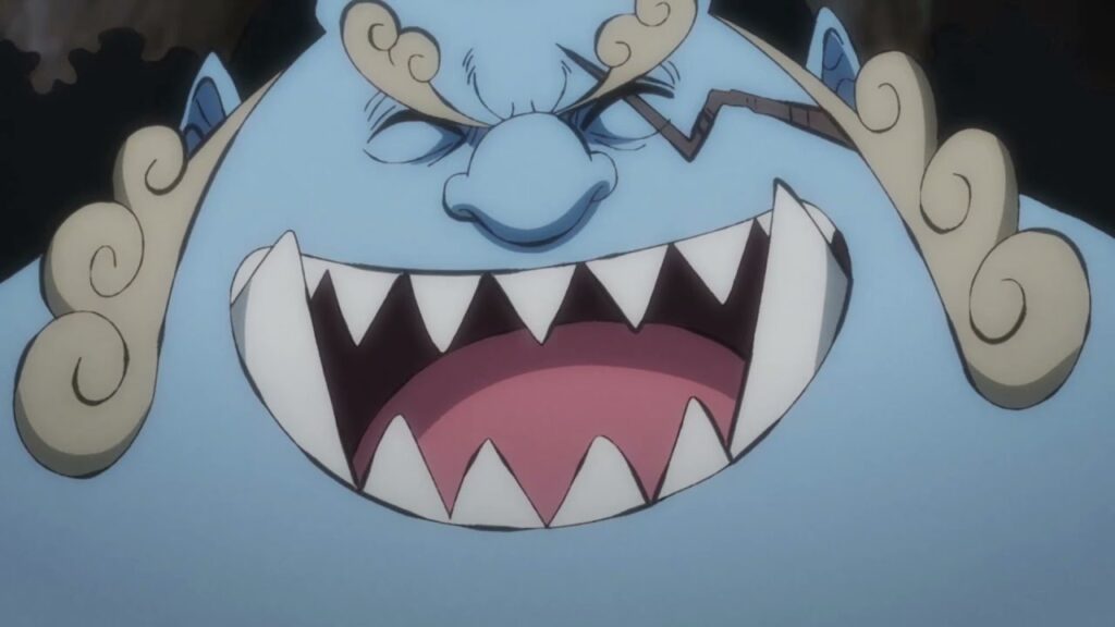 Jinbe laughing.