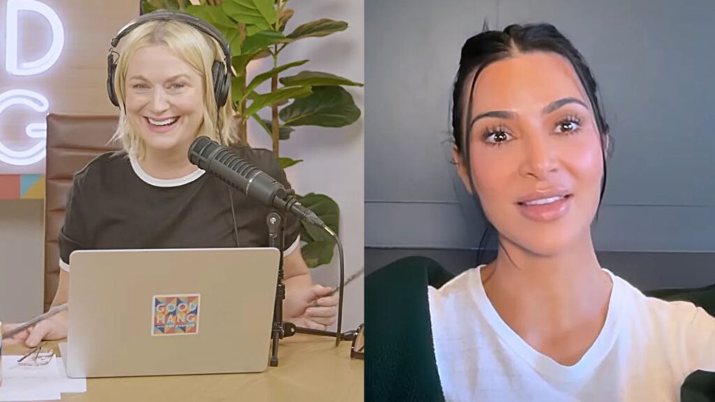 Amy Poehler and Kim Kardashian on 'Good Hang With Amy Poehler' (Image: Good Hang with Amy Poehler/YouTube)