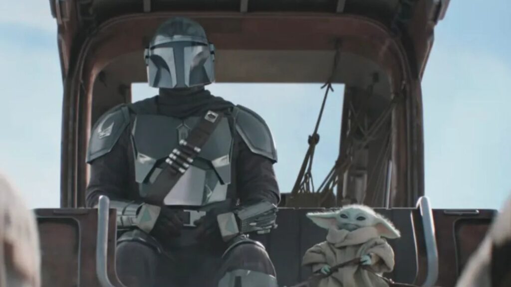 A still from The Mandalorian & Grogu