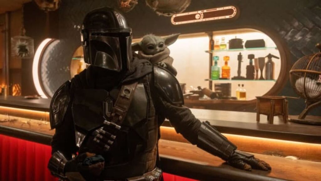 A still from The Mandalorian & Grogu