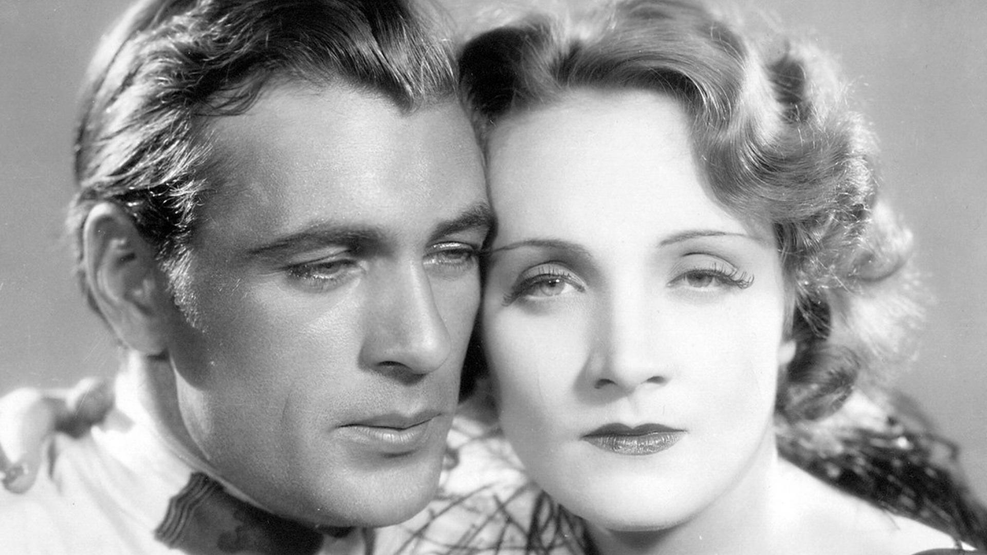 Marlene Dietrich and Gary Cooper