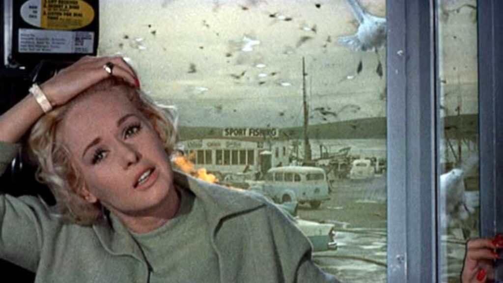 Tippi Hedren in Alfred Hitchcock's 'The Birds' (Image: Universal Pictures)