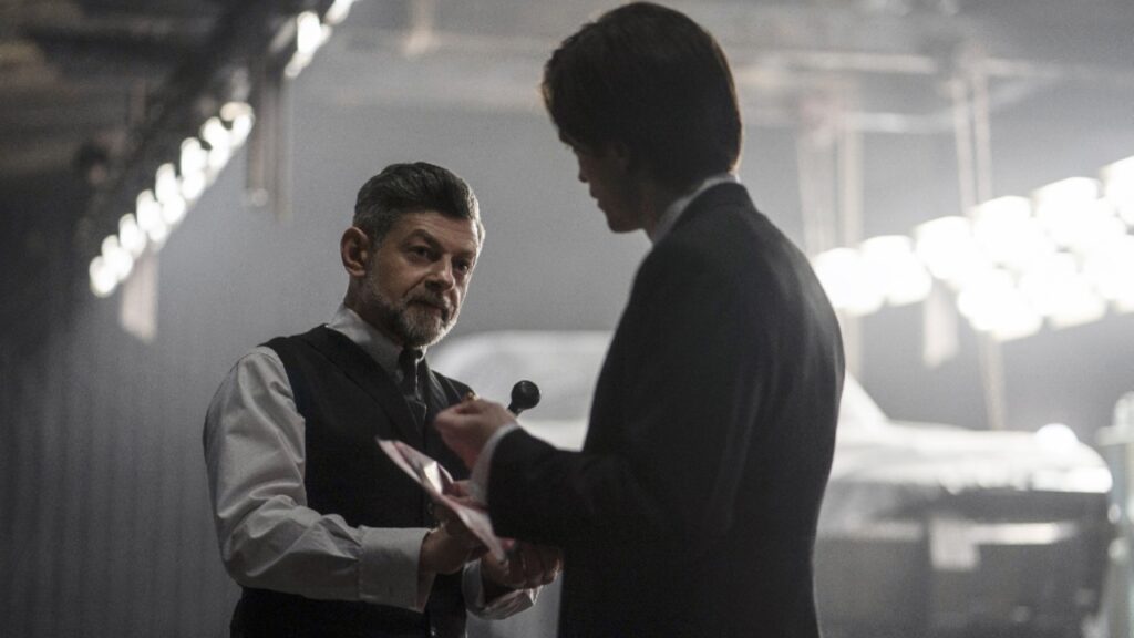 Andy Serkis as Alfred Pennyworth in 'The Batman' (Image: Warner Bros.)