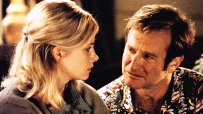 Patch Adams star Monica Potter and Robin Williams Patch Adams star Monica Potter and Robin Williams