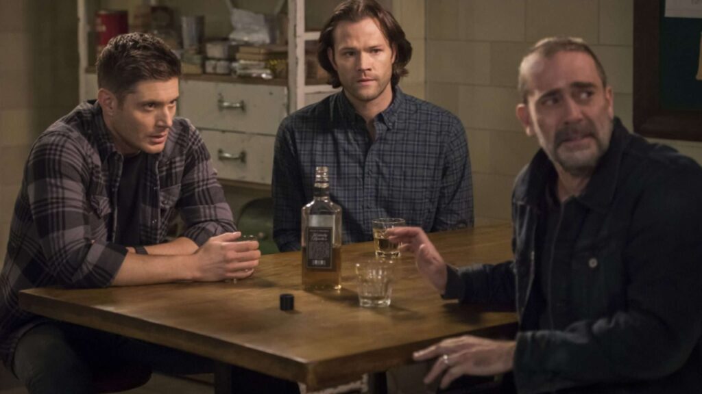 Jensen Ackles, Jared Padalecki and Jeffrey Dean Morgan on 'Supernatural' 