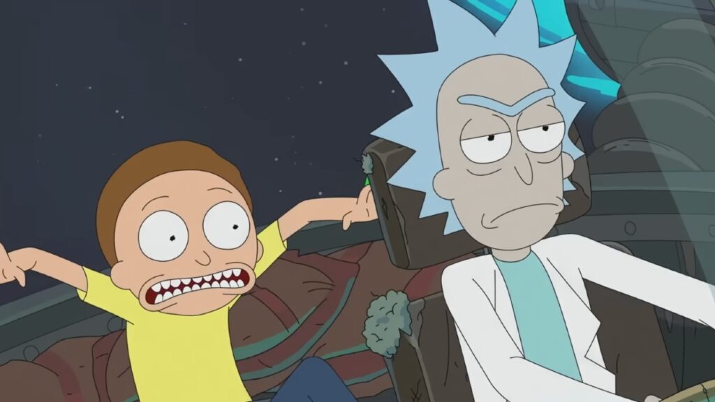 A still from Rick and Morty. 