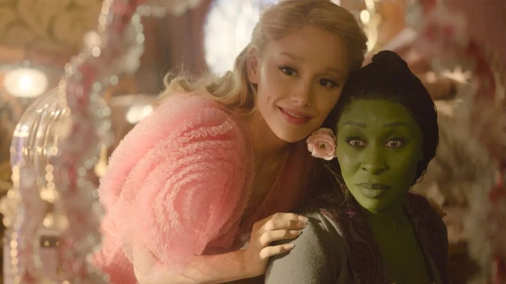 Elphaba and Glinda on Wicked (Image: Universal Pictures)