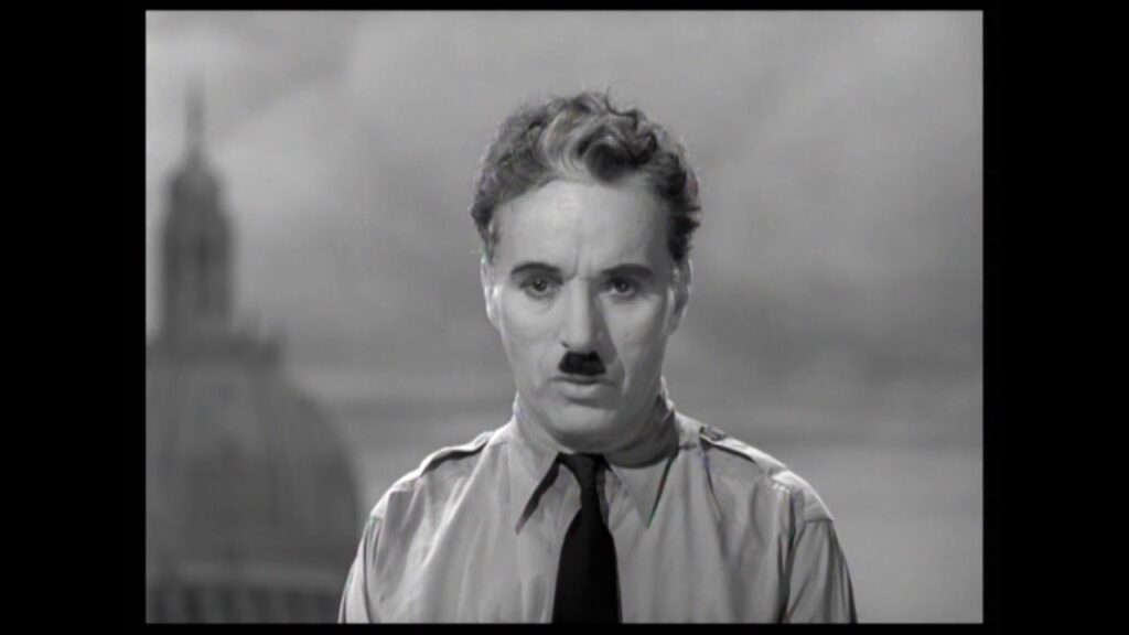 Charlie Chaplin in 'The Great Dictator' (Image: United Artists)