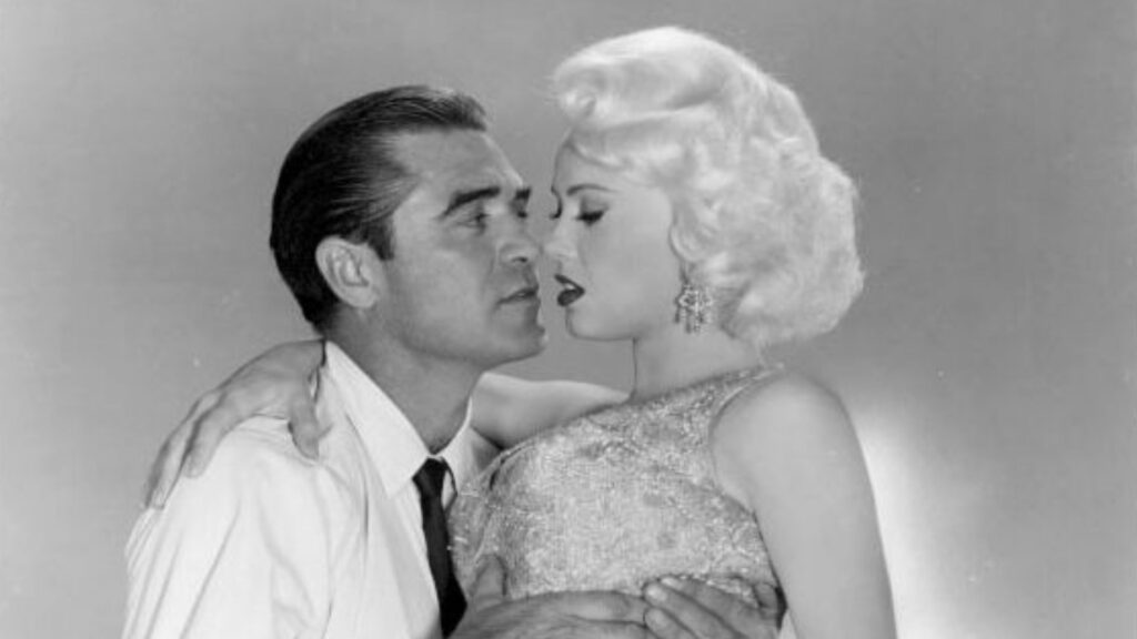 Mamie Van Doren and Steve Cochran in 'The Beat Generation'