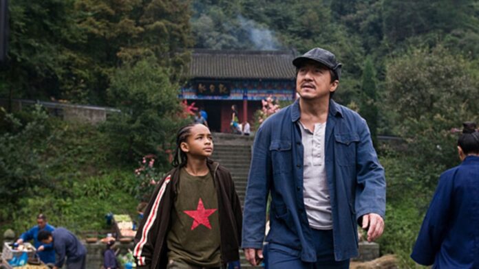 Karate Kid (3) Jackie Chan and Jaden Smith in The Karate Kid (2010).