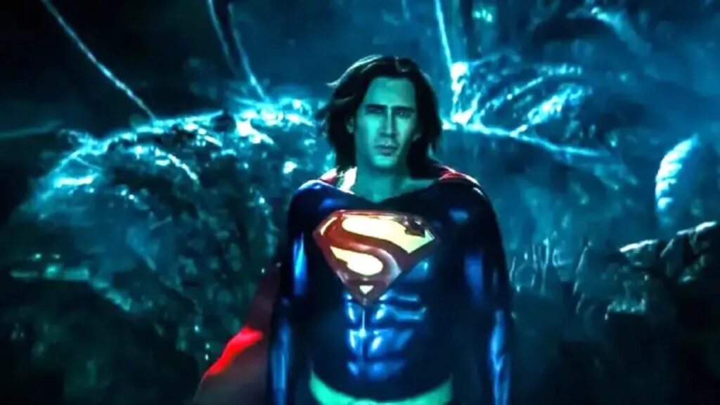 Nicolas Cage as Superman (Image: Warner Bros.)
