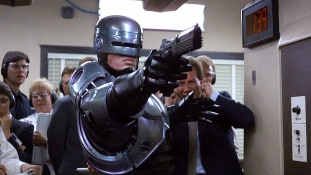 Peter Weller in RoboCop (1987). Photo courtesy of Orion Pictures