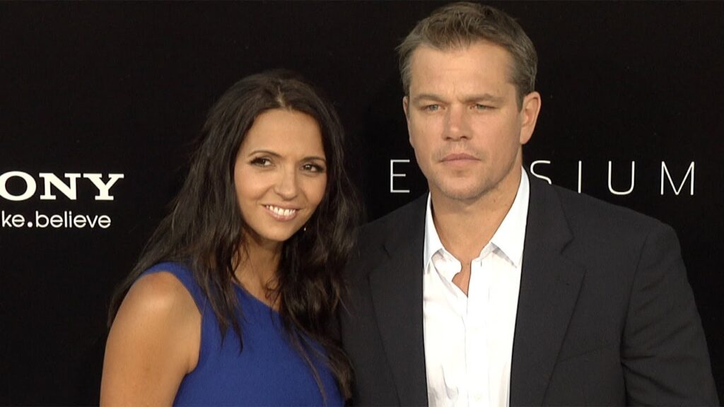 Matt Damon and Luciana Barroso