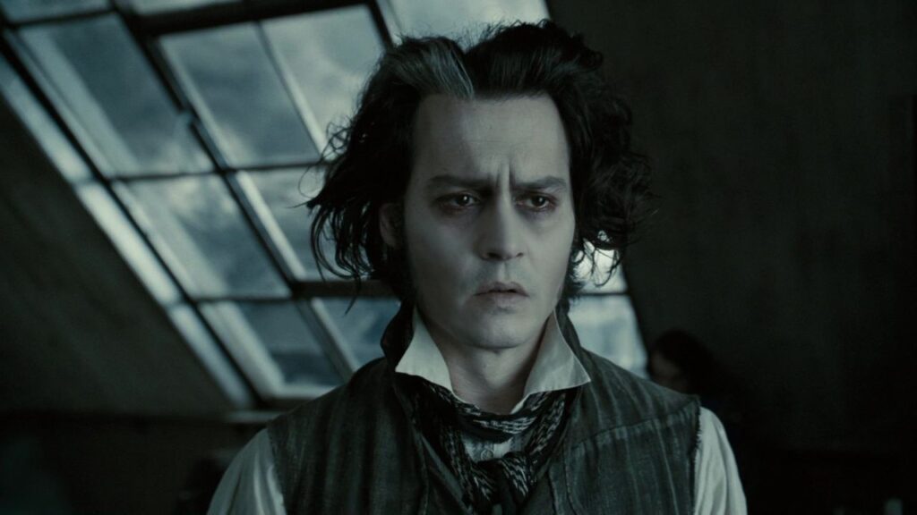Sweeney Todd in 'Sweeney Todd: The Demon Barber of Fleet Street' (2007) (Image: Warner Bros. Pictures)