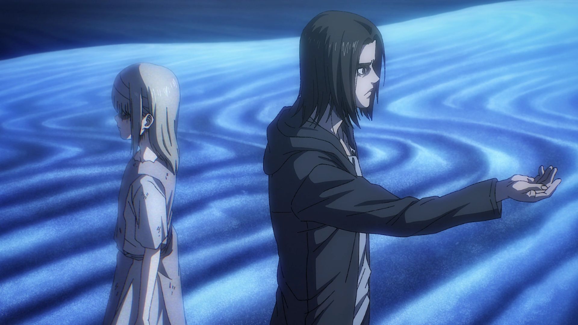 8. Eren Tells Ymir She is Free (Attack on Titan)