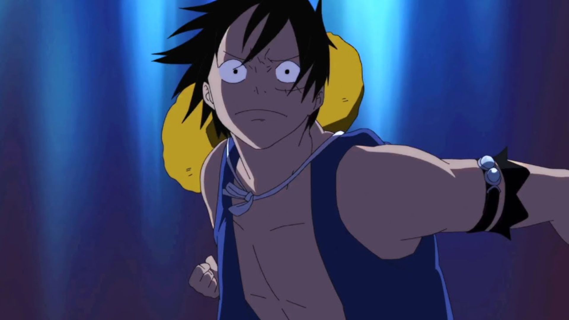 2. Luffy Punches a Celestial Dragon (One Piece)