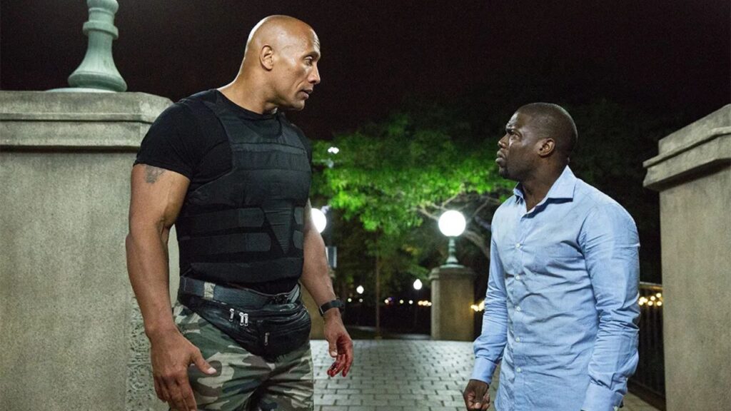 Dwayne Johnson and Kevin Hart in 'Central Intelligence' (2016)